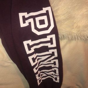 Pink sweat pants/joggers